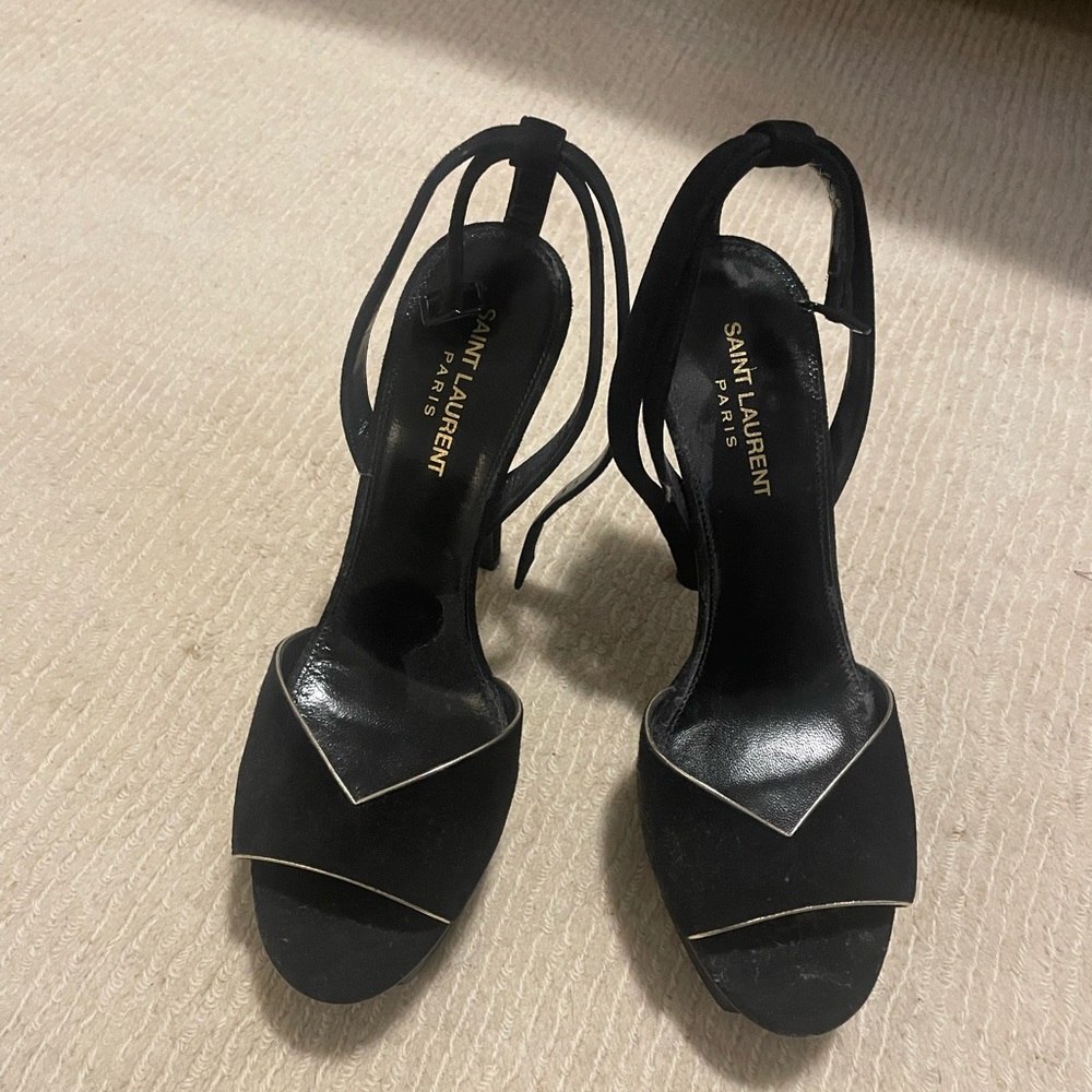 Brand new Saint Laurent black heels 38.5